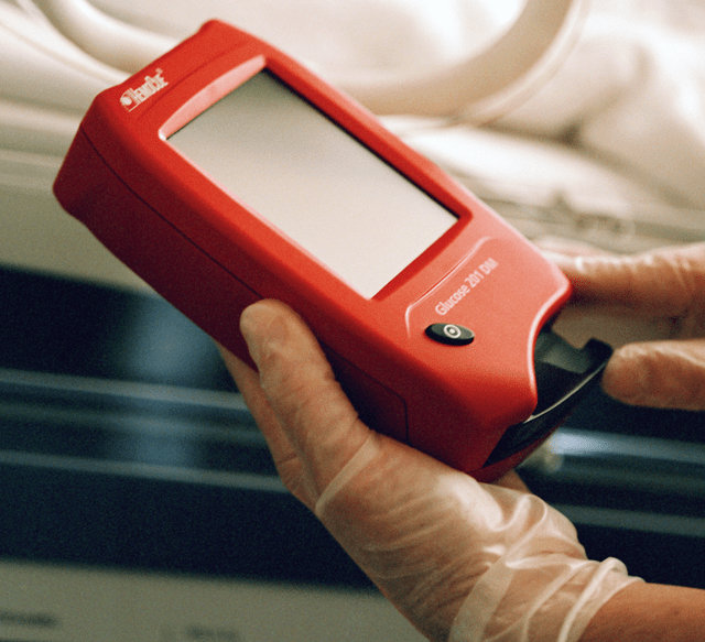 Gestion des données des tests de glucose HemoCue Glucose 201 DM